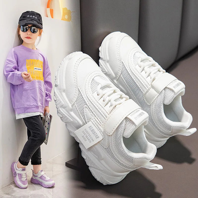 Kids Sports Shoes Children Casual Running Shoes for Boys Girls Air Mesh Breathable Fashion Sneakers Spring Summer Anti-skid Soft [SHO]