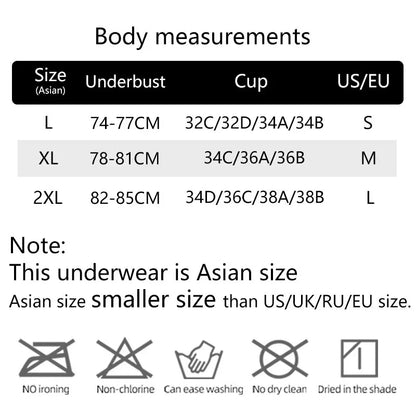 Women Lace Bra Camisole Underwear Bue L XL XXL Breathable V Neck Gather Up Soft Comfortabl Casual [BRA]