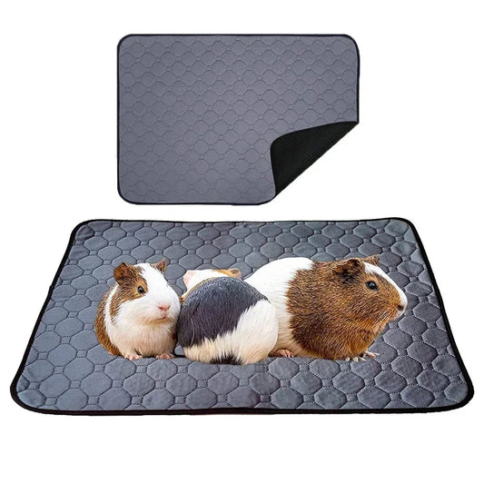 Rabbit Guinea Pig Cage Liner Small Pet Items Waterproof Anti Slip Bedding Mat Highly Absorbent Pee Pad for Hamsters Accessories [PET]