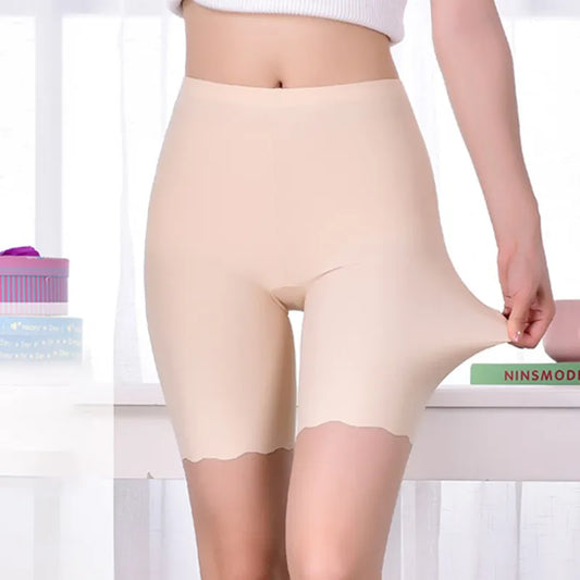 Seamless Safety Short Pants Summer Women Plus Size Boxers For Female Anti Rub Safety Shorts Under Skirt Panties Underwear 3XL [UND]