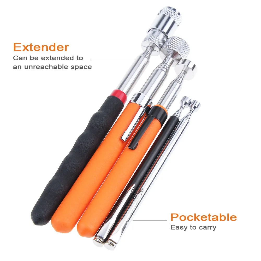 Mini Portable Telescopic Magnetic Magnet Pen Handy Tool Capacity For Picking Up Nut Bolt Extendable Pickup Rod Stick [MAG]