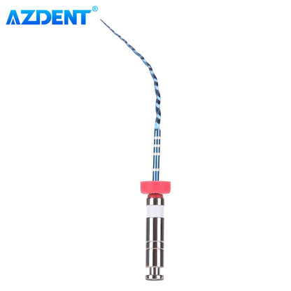 6pcs/Box AZDENT Dental Endo V Blue Root Canal Rotary File Thermal Activation NiTi Files Engine Use #15-#40 21mm/25mm Taper  [DEN]