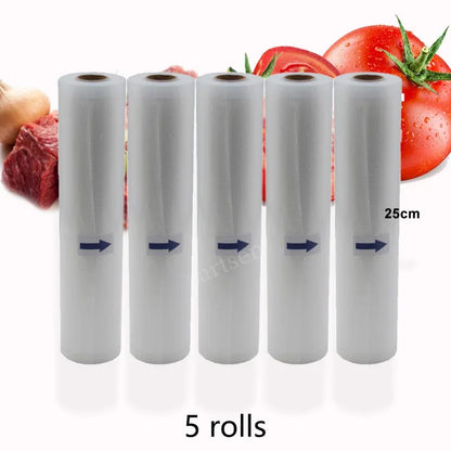 Food Vacuum Sealer Rolls Vacuum Bags packing BPA FREE Household Kitchen Food Vacuum Bags Sealer Storage Bags 5Rolls/Lot [HAP]