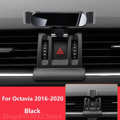 Car Mobile Phone Holder For Skoda Octavia 3 2 2022 - 2016 Mounts Bracket Stand Rotatable Support Accessories 3 Colors [CAR]