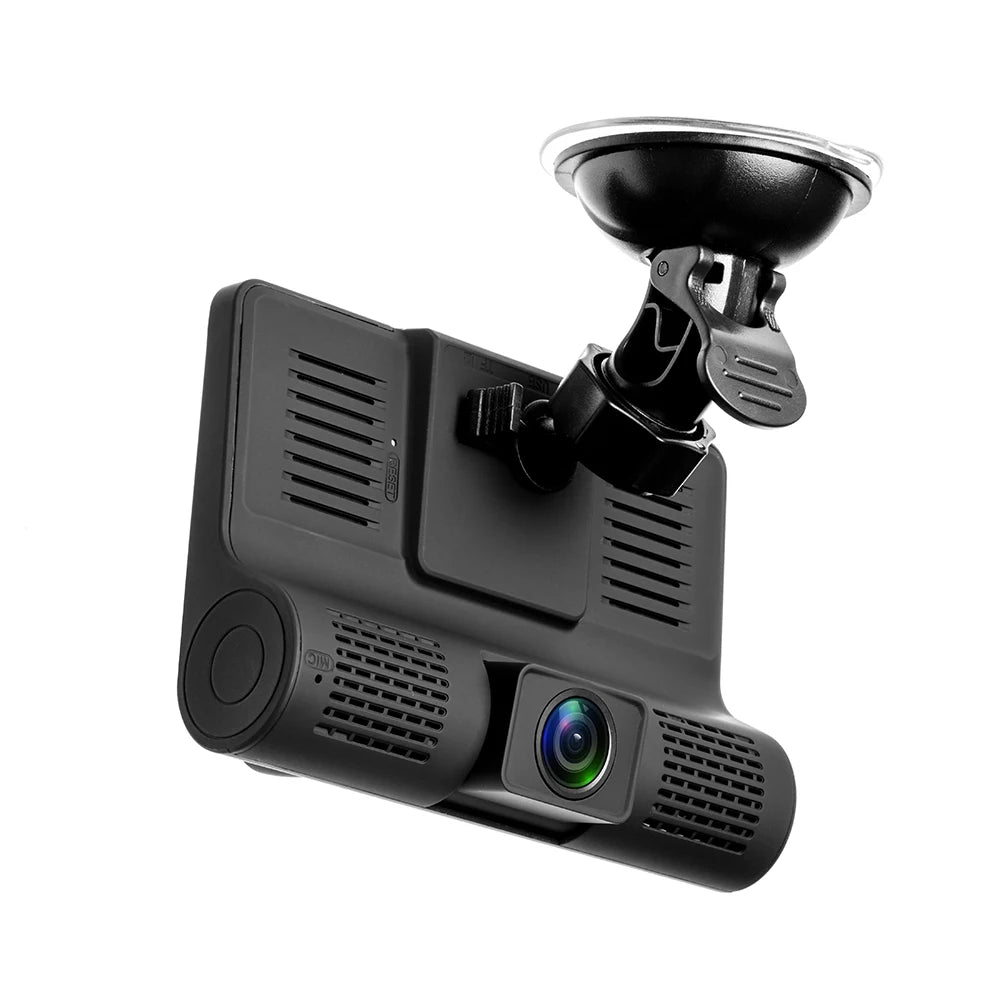 Car DVR 3 Cameras  4.0 Inches Dash Cam Car Video Recorder Auto Registrator Dvrs Dash Cam with 3 Ways Cameras [CAR]