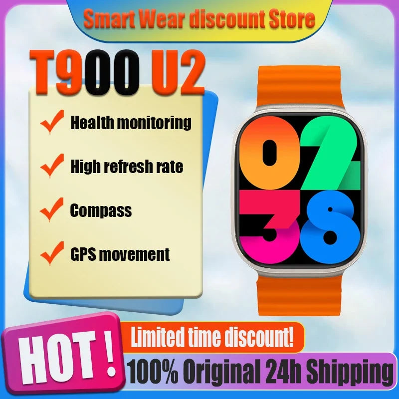 T900 Ultra 2 Original SmartWatch  Smart Watch For Men Women Sport Fitness Call Hiwatchpro APP Watch [SWH]