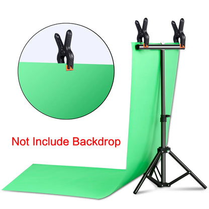 Professional Photography Photo Backdrops T-Shape Background Frame Support System Stands With Clamps [PHO]