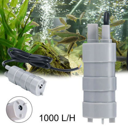 DC 12V Submersible Water Pump 1000L/H 5M High Flow Three-wire Water Pump For Motorhome Camper Pond Aquarium [PUM]