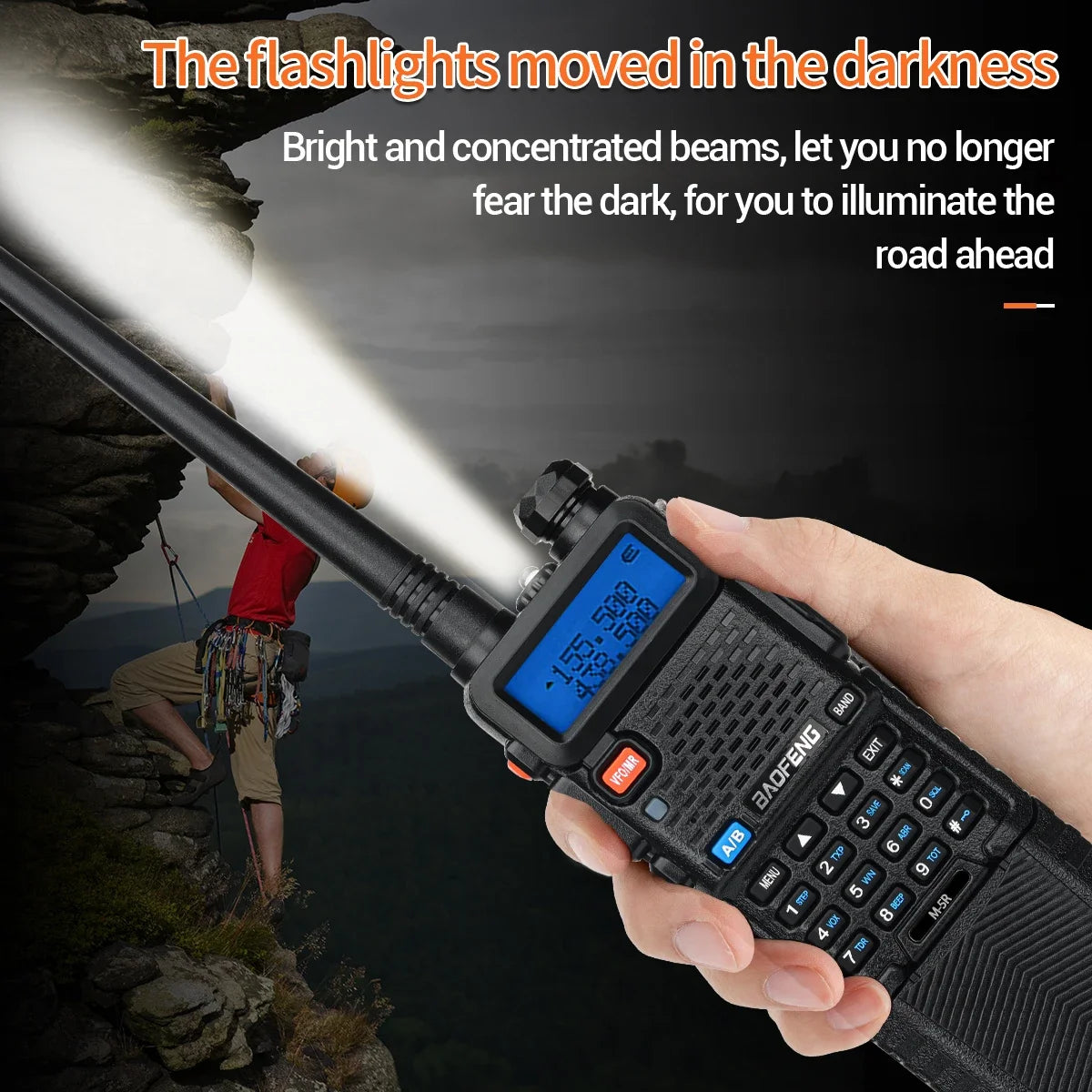 1/2PCS Baofeng M-5R Walkie Talkie Air Band 3800mAh Battery Wireless Copy Frequency Long Range AM  Ham UV-5R K5 Two Way Radio [TEL]