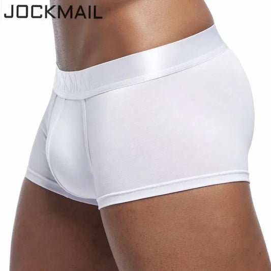 JOCKMAIL Breathable Cueca Boxer homme Modal Mens Underwear Boxers U Convex Sexy Male Underpants men boxer Gay Panties Shorts [GRM] [UND]