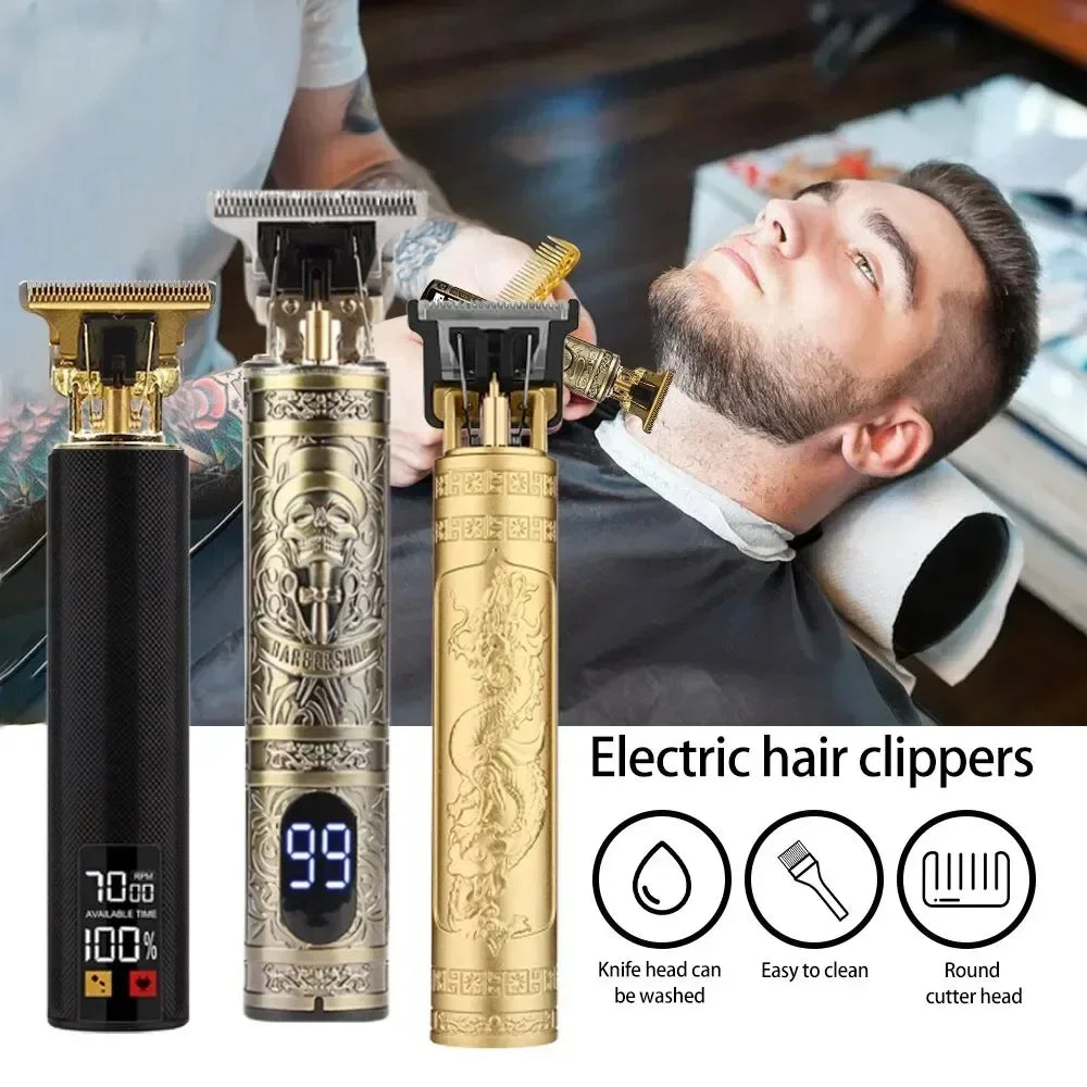 T9 Professional Hair Cutting Machine Wireless Electric Hair Trimmer Digital Display Hair Clipper Men Beard Shaver Barber For Men [HAI]