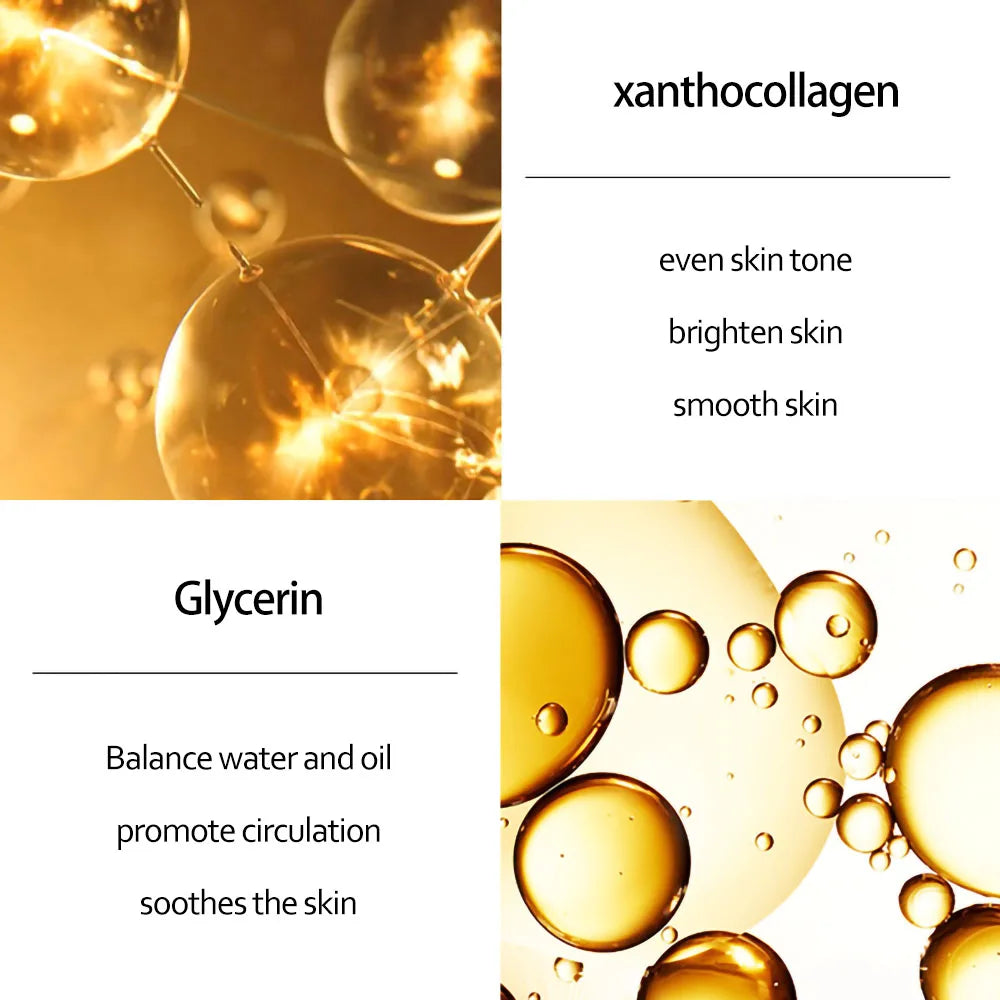 Skincare Product 24K Gold Niacinamide Face Serum Anti Aging Hyaluronic Acid for Face Shrinks Pores Korean Skin Care Products [SKC]