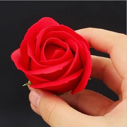 50Pcs/set Dia 5cm Bath Body Flower Floral Soap Rose Flower Head Artificial Flowers Home Decor For Wedding Valentine's Day Gifts [FLW]