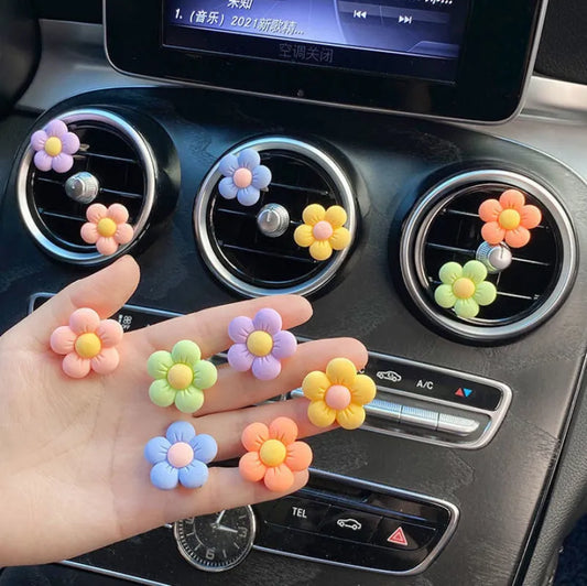 Cute Flower Aromatherapy Car Air Outlet Decoration Perfume Clip Air Freshener Auto Accessories [CAR]