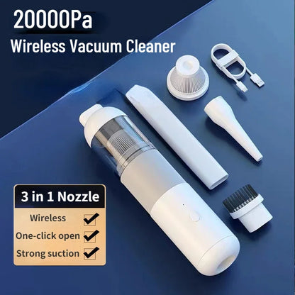 Xiaomi New Car Vacuum Cleaner Portable Mini Handheld Vacuum Cleaner Smart Home Car Dual-purpose Mi Wireless 20000PA Dust Catcher [VAC]