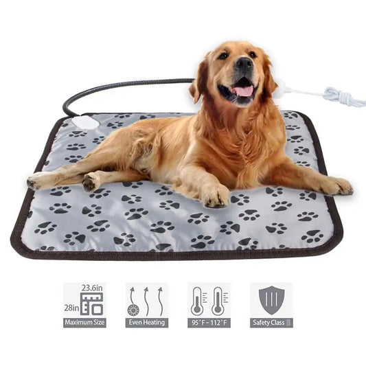 3-speed Adjustable Heating Pad For Dog Cat Power-off Protection Pet Electric Heated Warm Mat Bed Waterproof Bite-resistant Wire [PET]