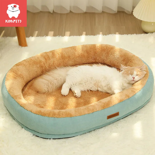 Kimpets Cat Bed Dog Pet Bed Kennel Non-Slip Winter Warm Small Dog Kennel Sleeping Removed Washed Soft Puppy Cushion Cat Supplies [PET]