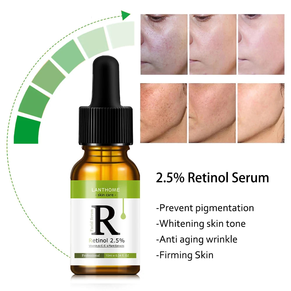 Retinol Serum Anti Wrinkle Fade Dark Spots Vitamin C Facial Serum Whiten Face Skincare Essence Skin Care Products [SKC]