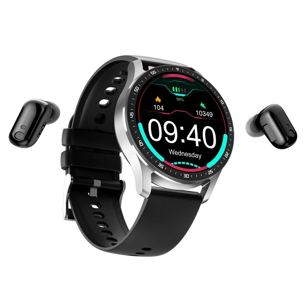 X7 2 in 1 Smart Watch With Earbuds Smartwatch TWS Bluetooth Earphone Heart Rate Blood Pressure Monitor Sport Watch Fitness Watch [SWH]