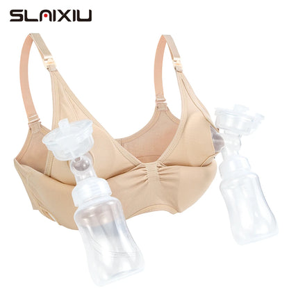 Nursing Bra Breast Pump Special Maternity Bra Hand Free Pregnancy Clothes Breastfeeding Accessories Pumping Bra Can Wear All Day [GRM] [UND]