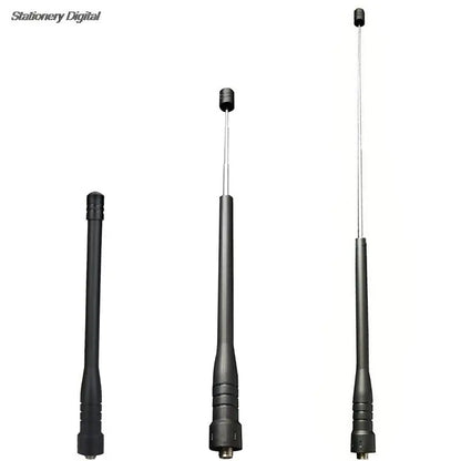 1PC Rod Telescopic Gain Antenna For Baofeng Walkie Talkie Dual Band SMA Female for Baofeng BF-888S, Baofeng UV-5R, Kenwood, HYT  [TEL]