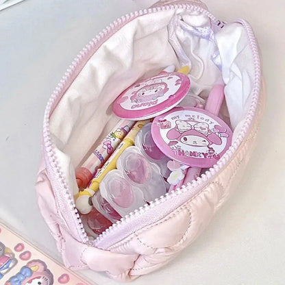 Sanrio Hello Kitty Pencil Pouch Large Capacity Pen Case Cute Kt Cat Cosmetic Bag Girls Student Supplies Stationery Gifts [CSM]