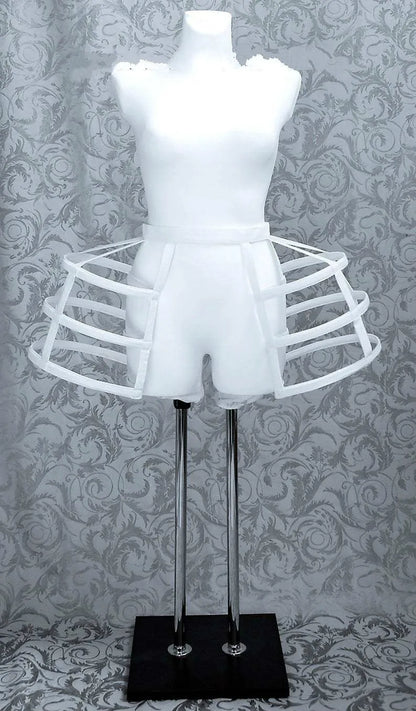 Satin Cutout Three-Layer Double-Sided Bird Cage Fishbone Crinoline Cosplay Violence Lolita New Style Crinoline [LOL]