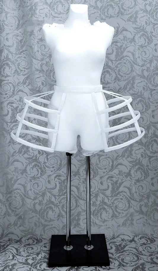 Satin Cutout Three-Layer Double-Sided Bird Cage Fishbone Crinoline Cosplay Violence Lolita New Style Crinoline [LOL]