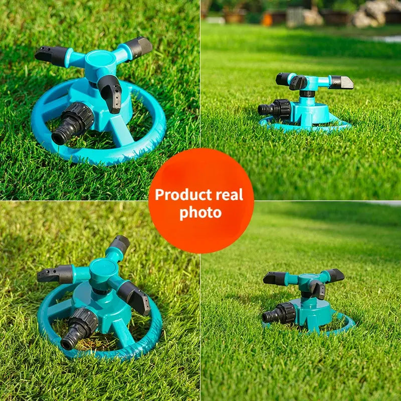 Sprinkler Nozzle 360 Degree Automatic Rotating Water Spray Garden Lawn Automatic Sprinkler Garden Watering Irrigation Supplies [GAR]