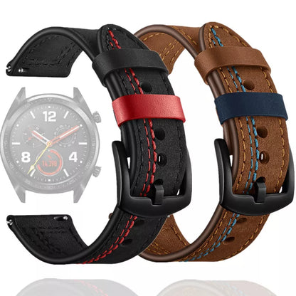 Genuine Leather Strap 22mm 20mm for Huawei Watch GT 2 Strap Wrist Band for Samsung Galaxy Watch 46mm 42mm for Smart Watch [SWH]