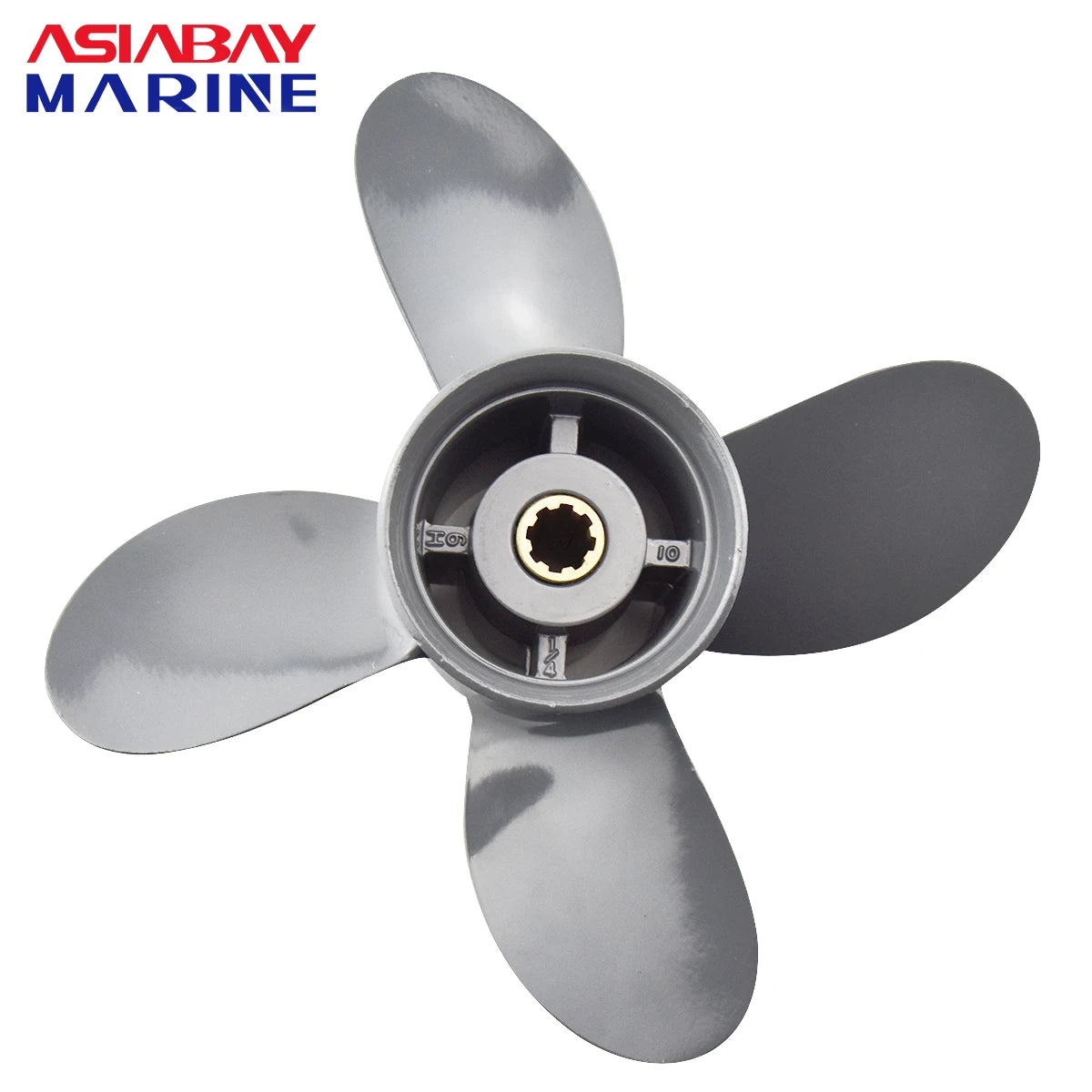 Outboard Propeller For Honda 8hp 9.9hp 10hp 15hp 20hp 9 1/4*10 Boat Motor 4 Blade Aluminum Screw 8 Spline Marine Engine Part [MRN]