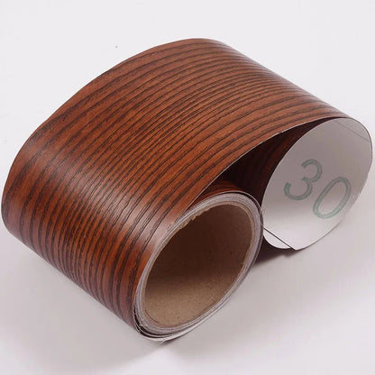 0.1x5M Marble Vinyl Waistline Sticker Solid Color Self Adhesive Wall Paper Border Bathroom PVC Waterproof Wood Pattern Wallpaper [HOM]