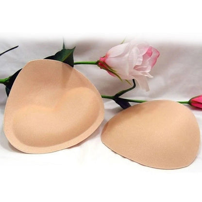 1 Pair Women Summer Sponge Foam Bra PadsChest Cup Breast Bra Bikini Insert Chest Pad Swimsuit Padding Inserts [GRM] [UND]