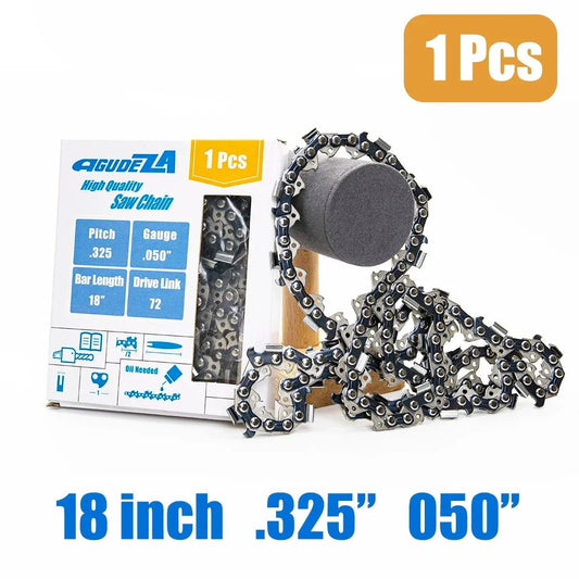 1 Pcs 18 Inch Saw Chain .325 Pitch 050" Gauge 72 DL Chainsaw Chain Garden Tools Chainsaw Blades Replacement [TOL]