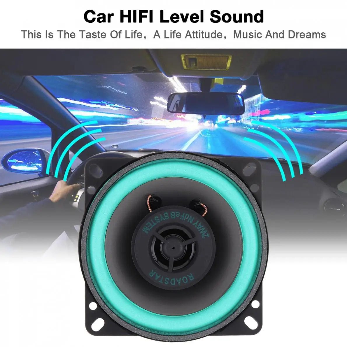 1 Piece Car Speakers 4 Inch 100W Universal Vehicle Door Subwoofer Car Audio Music Stereo Full Range Frequency Automotive Speaker [CAR]