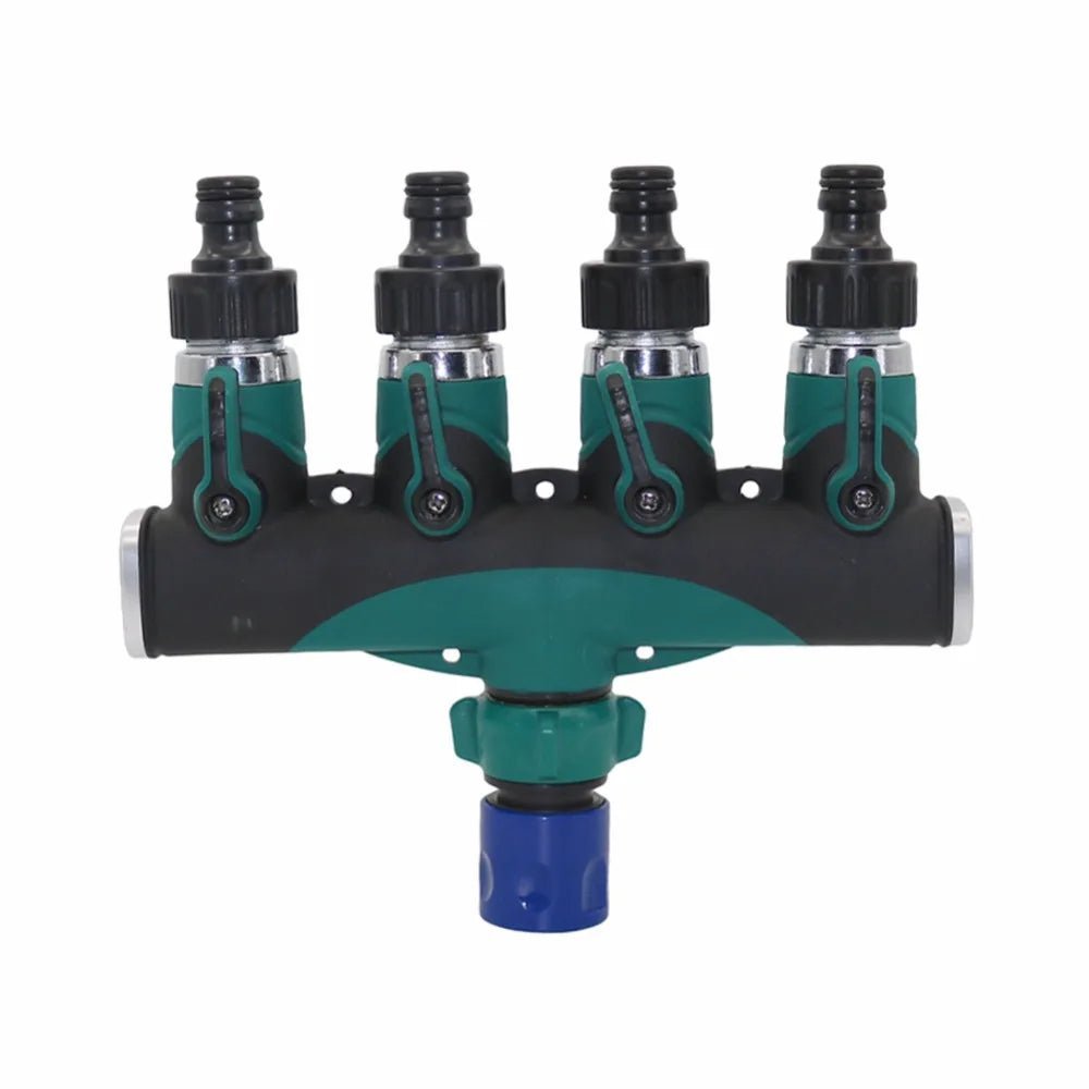 1 set Water Kits 3/4 inch American Standard Thread Straight Y Shapeed 4 Way Connectors Garden Irrigation System Fittings [GAR]