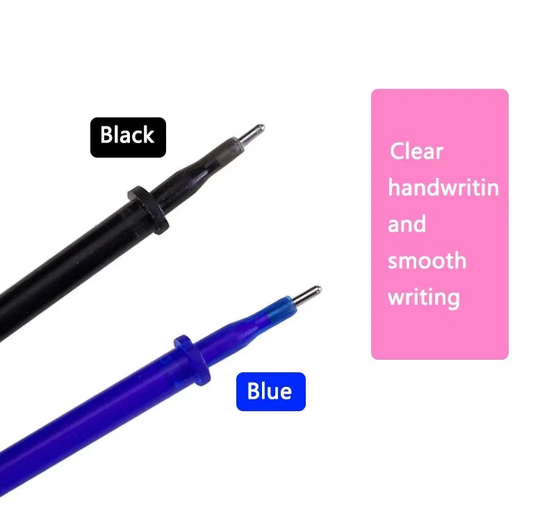 100 Pcs/set Erasable Refill Erasable Pens Blue/Black/Red Gel Pen Writing Stationery for Notebook School Office Supplies [STA]