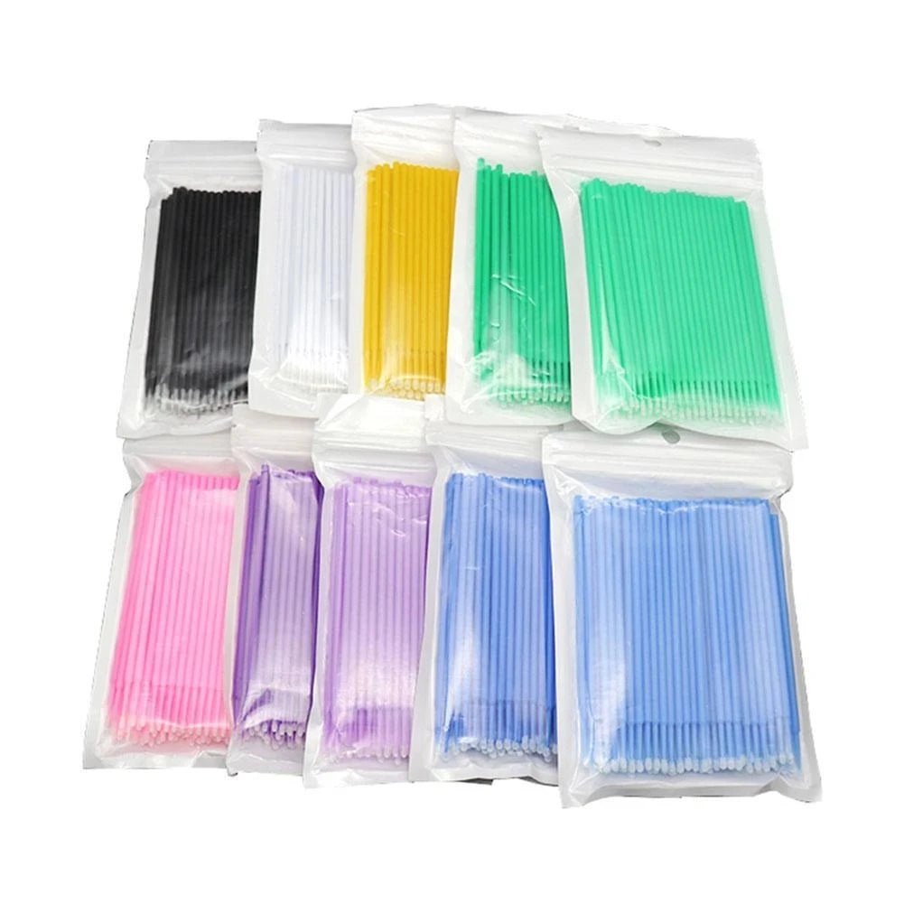 100pcs Car Maintenance Tool Brushes Disposable Paint Touch-up Micro Brush Tip Car Detailing Brush Small Tip Accessories 1.2mm [CAR] [DTL]