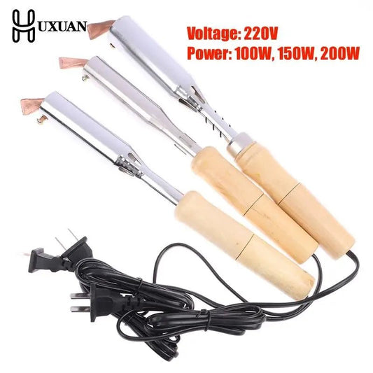 100W 150W 200W 220V Electric Soldering Iron Solder Welding Chisel Tip Wood Handle Home Tool Soldering Gun [TOL]