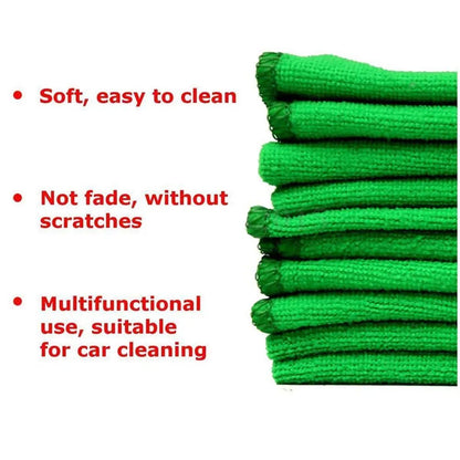 100X Car Detailing Car Wash Microfiber Towel Car Cleaning Drying Auto Washing Cloth Micro Fiber Rag Car Cleaning Wash Tools [CAR] [DTL]