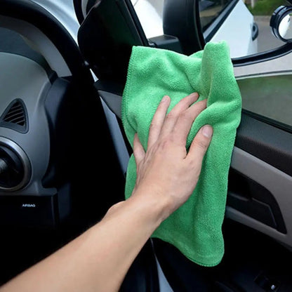 100X Car Detailing Car Wash Microfiber Towel Car Cleaning Drying Auto Washing Cloth Micro Fiber Rag Car Cleaning Wash Tools [CAR] [DTL]