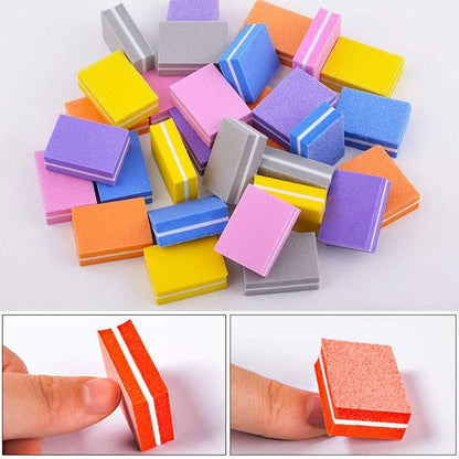 10/15Pcs Buffers Sanding Blocks Buffs for Manicure Polishing Block Mini Buffer Nail Polisher Buffing Sponge File Polish Tools [BEU]