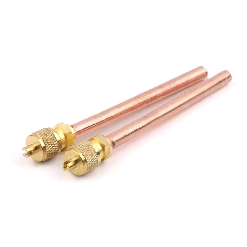 10pcs Air Conditioner Refrigeration Access Valves 6mm OD Copper Tube Filling Parts Replacements [HAP]