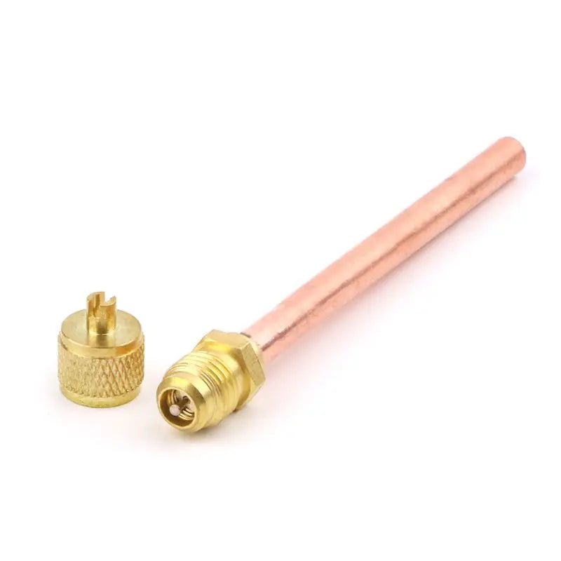 10pcs Air Conditioner Refrigeration Access Valves 6mm OD Copper Tube Filling Parts Replacements [HAP]