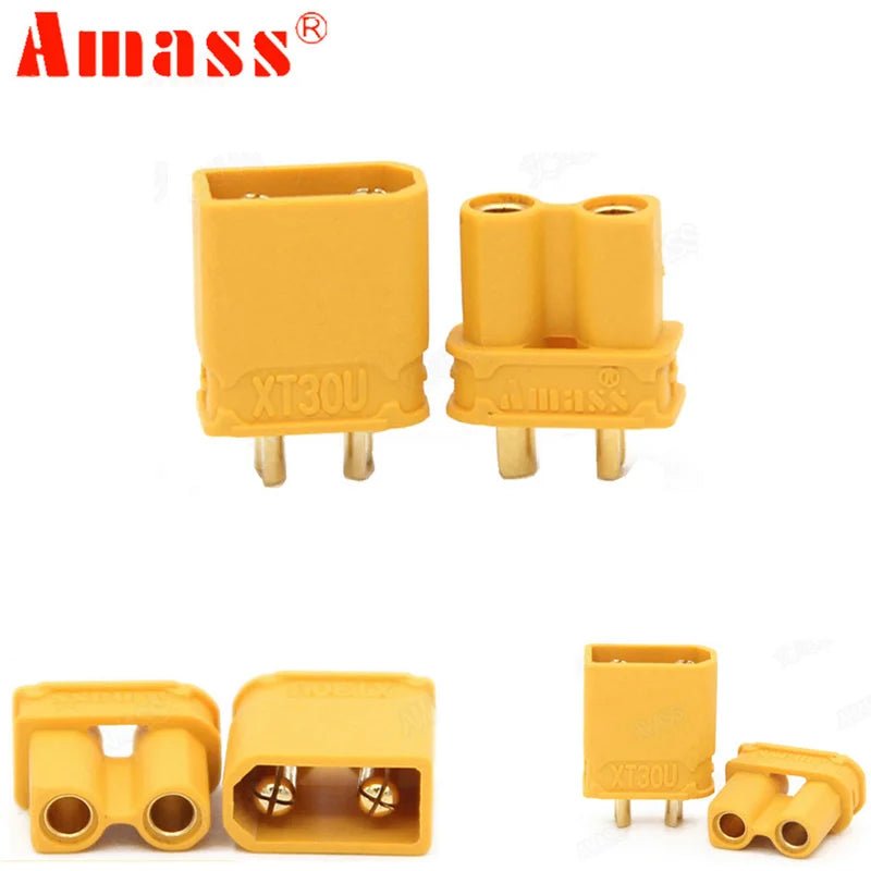 10pcs Amass XT30U Male Female Bullet Connector Plug the Upgrade XT30 For RC FPV Lipo Battery RC Quadcopter (5 Pair) [TOYS]