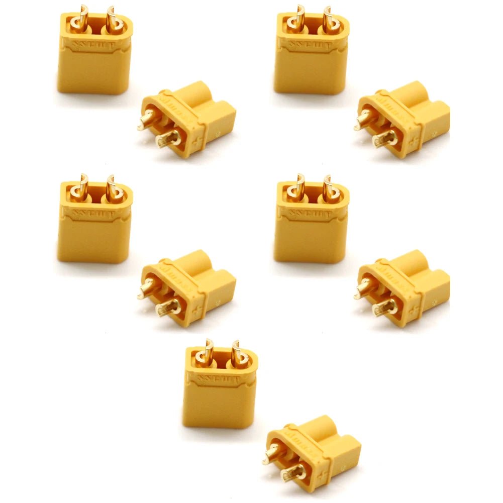 10pcs Amass XT30U Male Female Bullet Connector Plug the Upgrade XT30 For RC FPV Lipo Battery RC Quadcopter (5 Pair) [TOYS]