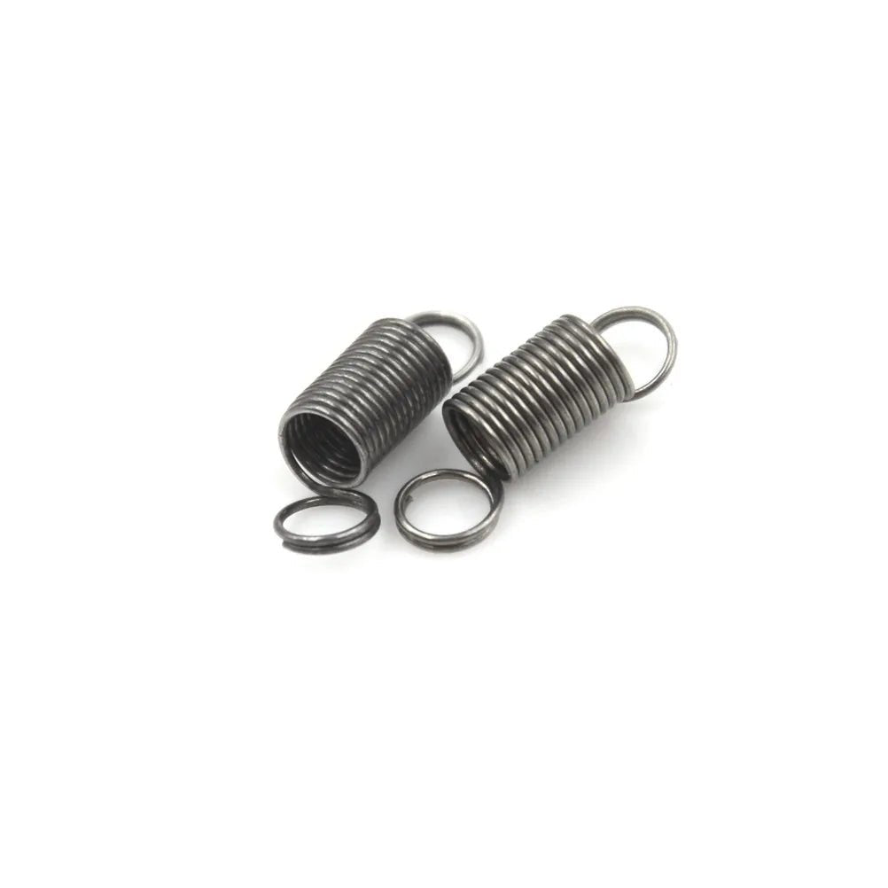 10pcs/lot 14mm Draw To 30mm Stainless Steel Small Tension Spring With Hook For Tensile DIY Toys [HOM]