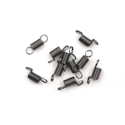 10pcs/lot 14mm Draw To 30mm Stainless Steel Small Tension Spring With Hook For Tensile DIY Toys [HOM]