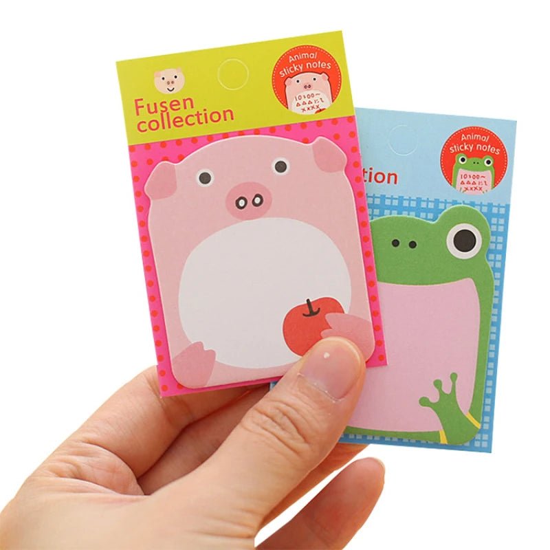 10Pcs/Lot Cute Cartoon Animal Tearable Note Book Posted it Sticky Notes Notepad Memo Pads Children Gifts School Office Supplies [STA]