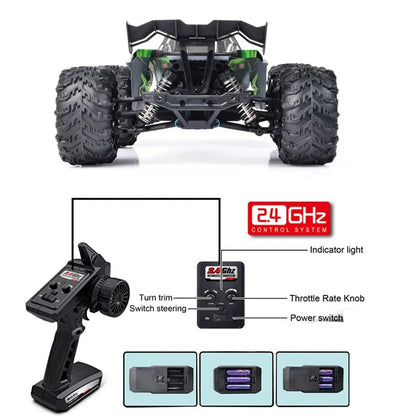 1:16 Scale Large RC Cars 50km/h High Speed RC Cars Toys for Adults and Kids Remote Control Car 2.4G 4WD Off Road Monster Truck [TOYS]